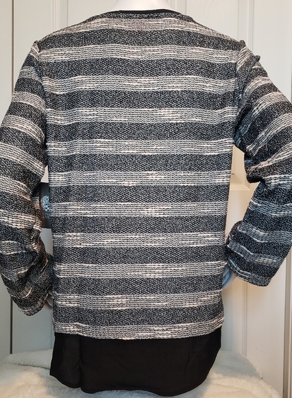 Heavy Gauze Striped Knit Sweater - Picture 3 of 7